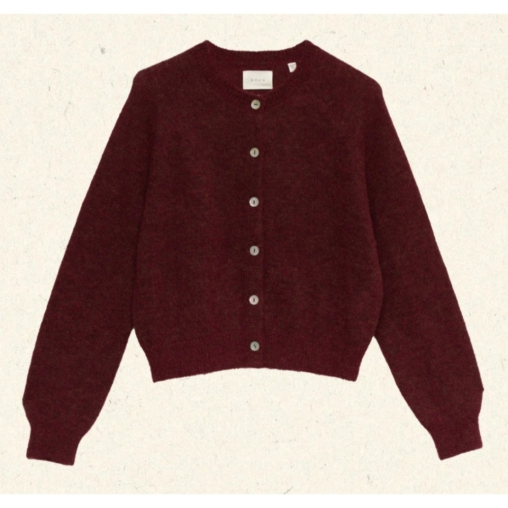 Doen Petra Cardigan in Bordeaux